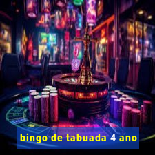 bingo de tabuada 4 ano